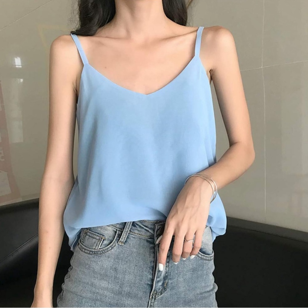 Baby Blue Women’s Lightweight Camisole Flowy
